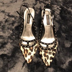 Animal print heels